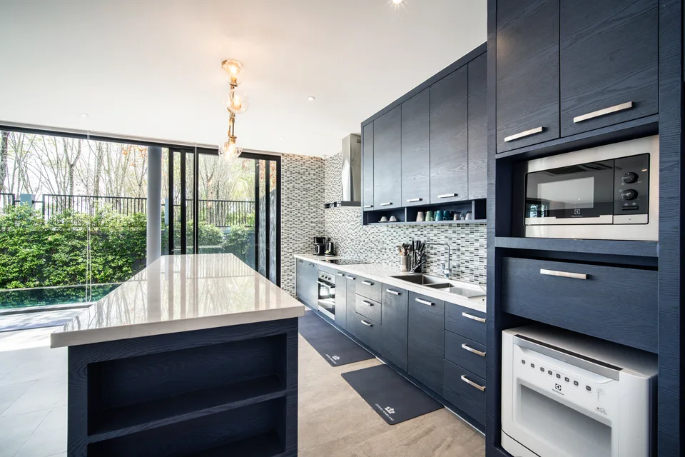 The kitchen island